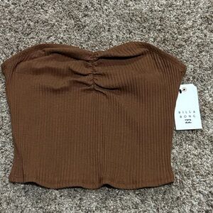 Billabong Chocolate Ribbed Top